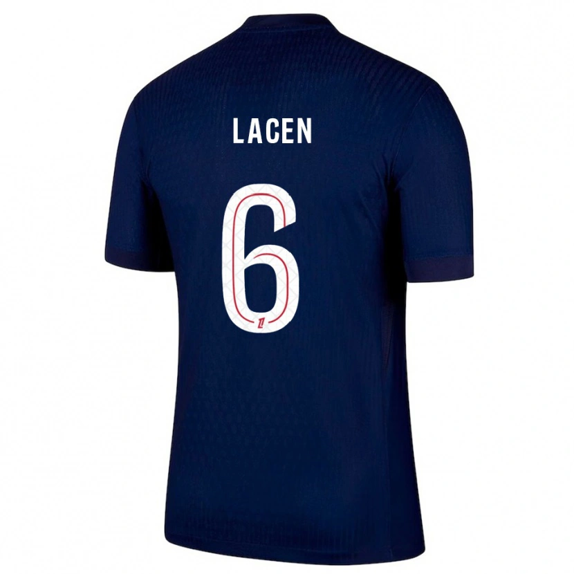 Danxen Kinder Michaël Lacen #6 Marine Rot Heimtrikot Trikot 2025/26 T-Shirt Schweiz