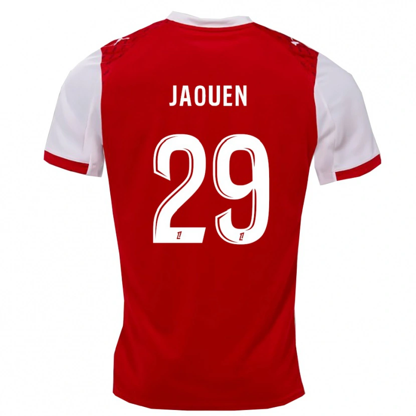 Danxen Kinder Ewen Jaouen #29 Rot Weiß Heimtrikot Trikot 2025/26 T-Shirt Schweiz