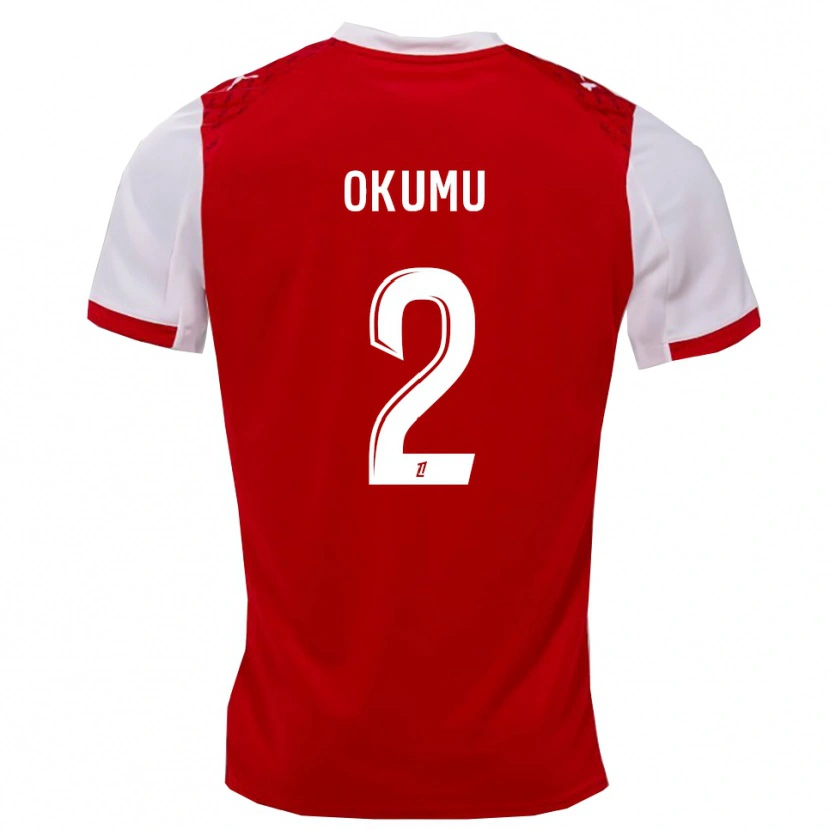 Danxen Kinder Joseph Okumu #2 Rot Weiß Heimtrikot Trikot 2025/26 T-Shirt Schweiz