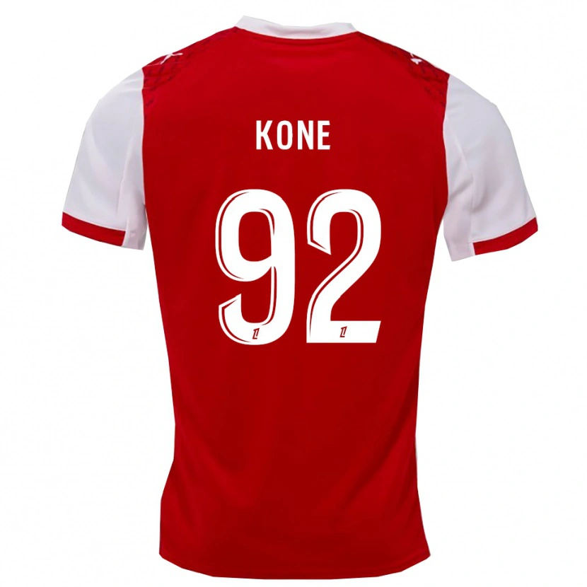 Danxen Kinder Abdoul Koné #92 Rot Weiß Heimtrikot Trikot 2025/26 T-Shirt Schweiz
