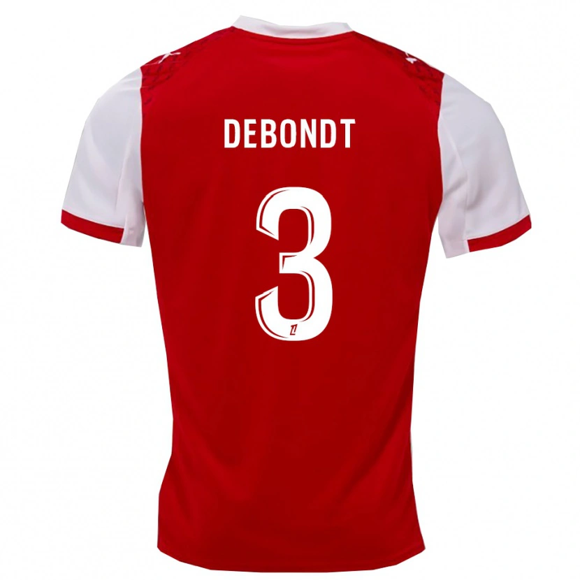 Danxen Kinder Maël Debondt #3 Rot Weiß Heimtrikot Trikot 2025/26 T-Shirt Schweiz