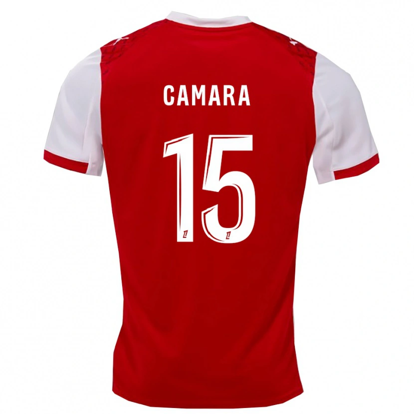 Danxen Kinder Condé Camara #15 Rot Weiß Heimtrikot Trikot 2025/26 T-Shirt Schweiz