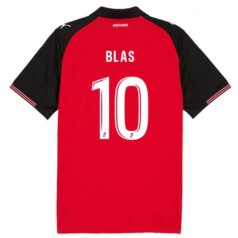 Danxen Kinder Ludovic Blas #10 Rot Schwarz Heimtrikot Trikot 2025/26 T-Shirt Schweiz