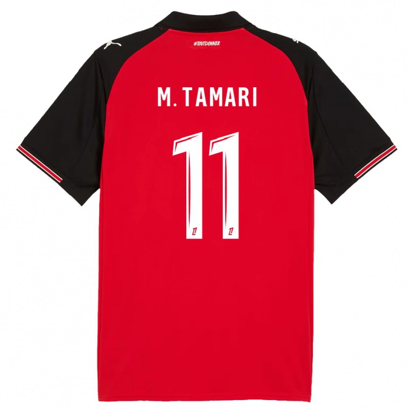 Danxen Kinder Mousa Tamari #11 Rot Schwarz Heimtrikot Trikot 2025/26 T-Shirt Schweiz