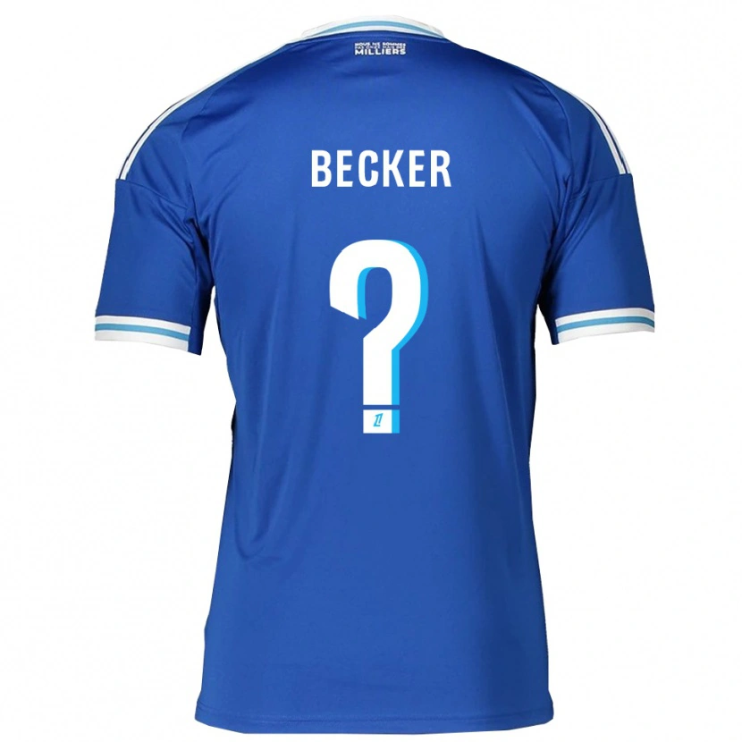 Danxen Kinder Yoann Becker #0 Blau Weiß Heimtrikot Trikot 2025/26 T-Shirt Schweiz