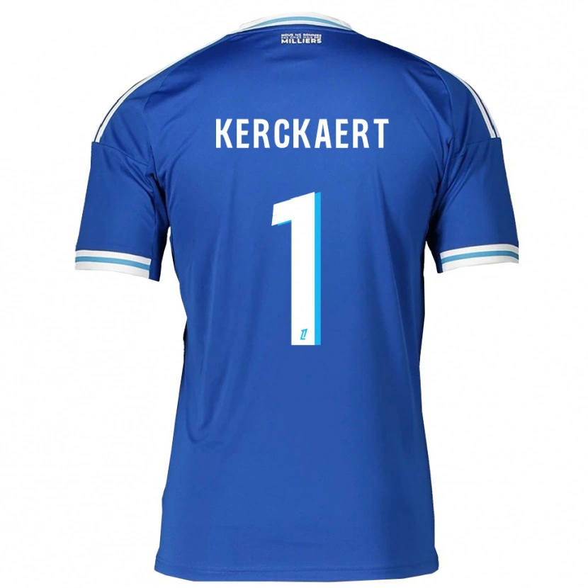 Danxen Kinder Gabriel Kerckaert #1 Blau Weiß Heimtrikot Trikot 2025/26 T-Shirt Schweiz