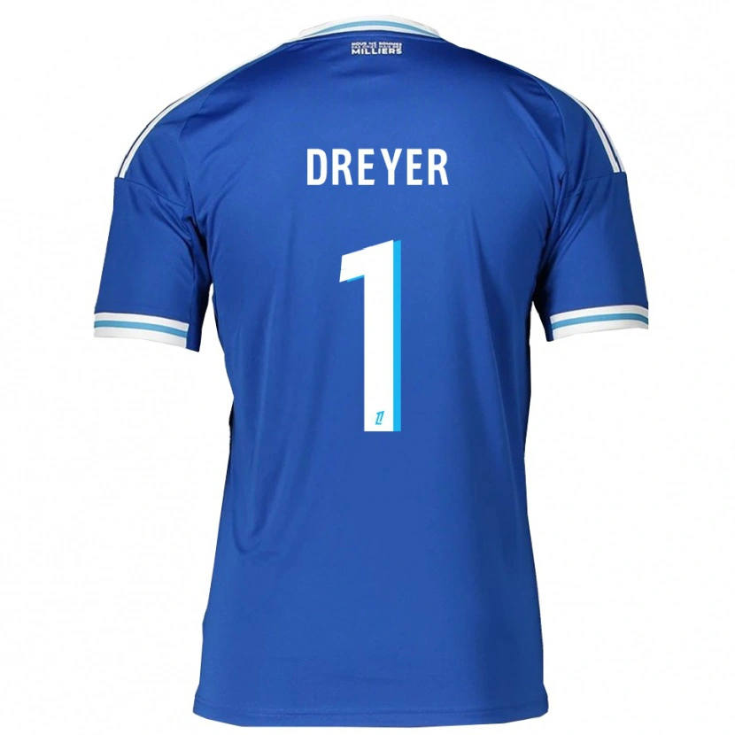 Danxen Kinder Matthieu Dreyer #1 Blau Weiß Heimtrikot Trikot 2025/26 T-Shirt Schweiz