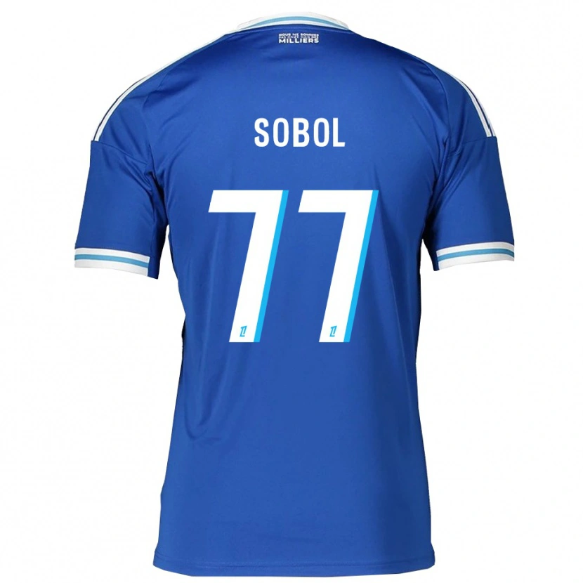 Danxen Kinder Eduard Sobol #77 Blau Weiß Heimtrikot Trikot 2025/26 T-Shirt Schweiz