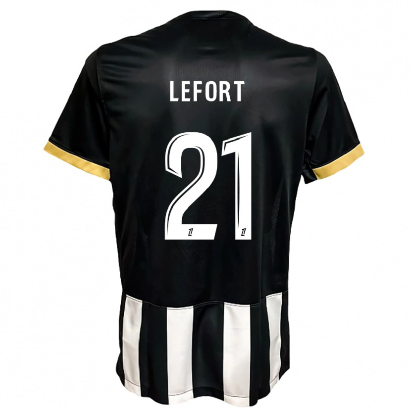 Danxen Kinder Jordan Lefort #21 Schwarz Weiß Heimtrikot Trikot 2025/26 T-Shirt Schweiz