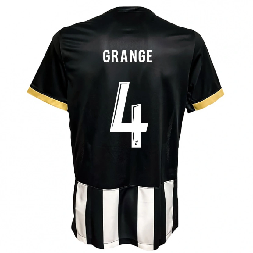 Danxen Kinder Moussa Grange #4 Schwarz Weiß Heimtrikot Trikot 2025/26 T-Shirt Schweiz