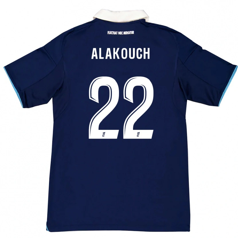 Danxen Kinder Sofiane Alakouch #22 Dunkelblau Weiß Heimtrikot Trikot 2025/26 T-Shirt Schweiz