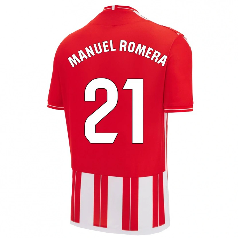 Danxen Kinder José Manuel Romera #21 Rot Weiß Heimtrikot Trikot 2025/26 T-Shirt Schweiz