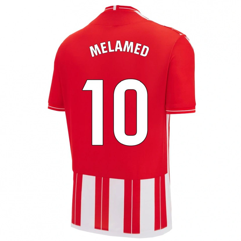 Danxen Kinder Nico Melamed #10 Rot Weiß Heimtrikot Trikot 2025/26 T-Shirt Schweiz