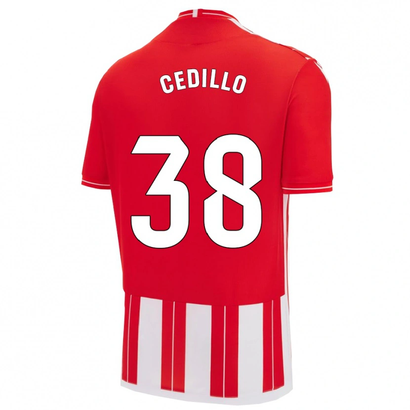 Danxen Kinder Pedro Cedillo #38 Rot Weiß Heimtrikot Trikot 2025/26 T-Shirt Schweiz