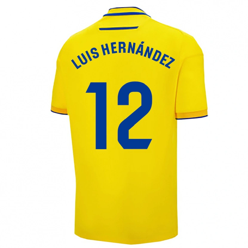 Danxen Kinder Luis Hernández #12 Gelb Marine Heimtrikot Trikot 2025/26 T-Shirt Schweiz