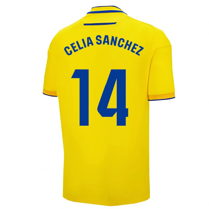 Danxen Kinder Celia Sánchez García #14 Gelb Marine Heimtrikot Trikot 2025/26 T-Shirt Schweiz