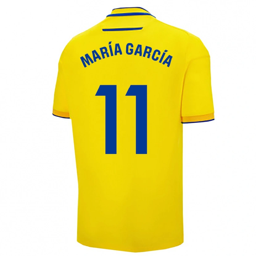 Danxen Kinder María García Villega #11 Gelb Marine Heimtrikot Trikot 2025/26 T-Shirt Schweiz