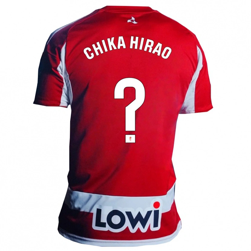 Danxen Kinder Hirao Chika #0 Rot Weiß Heimtrikot Trikot 2025/26 T-Shirt Schweiz