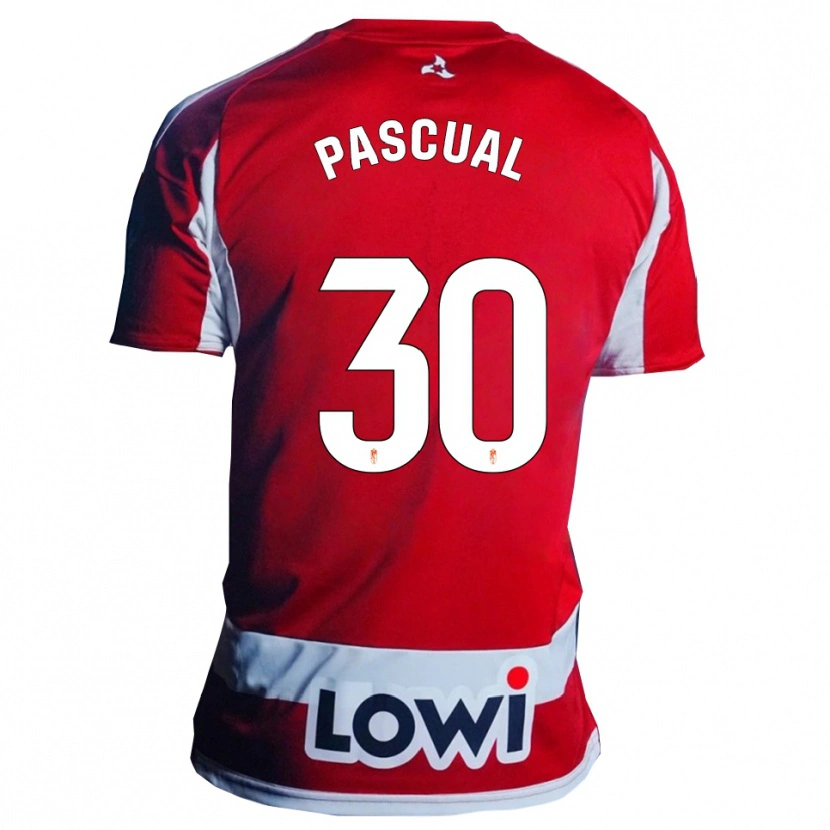 Danxen Kinder Jorge Pascual #30 Rot Weiß Heimtrikot Trikot 2025/26 T-Shirt Schweiz