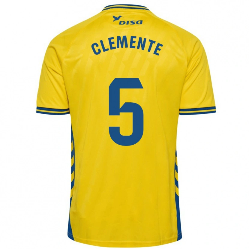 Danxen Kinder Enrique Clemente #5 Gelb Blau Heimtrikot Trikot 2025/26 T-Shirt Schweiz