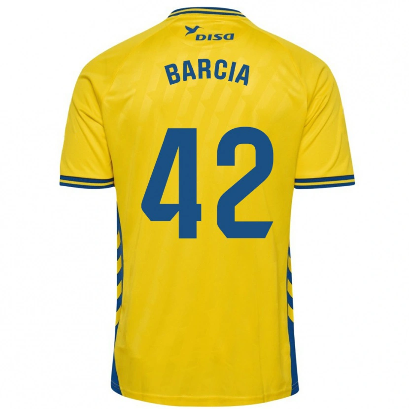Danxen Kinder Sergio Barcia #42 Gelb Blau Heimtrikot Trikot 2025/26 T-Shirt Schweiz