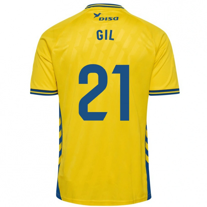 Danxen Kinder Iván Gil #21 Gelb Blau Heimtrikot Trikot 2025/26 T-Shirt Schweiz