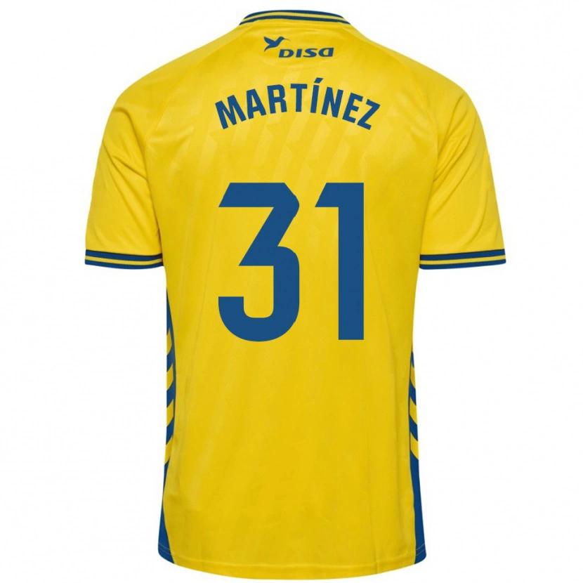 Danxen Kinder Ian Martínez #31 Gelb Blau Heimtrikot Trikot 2025/26 T-Shirt Schweiz