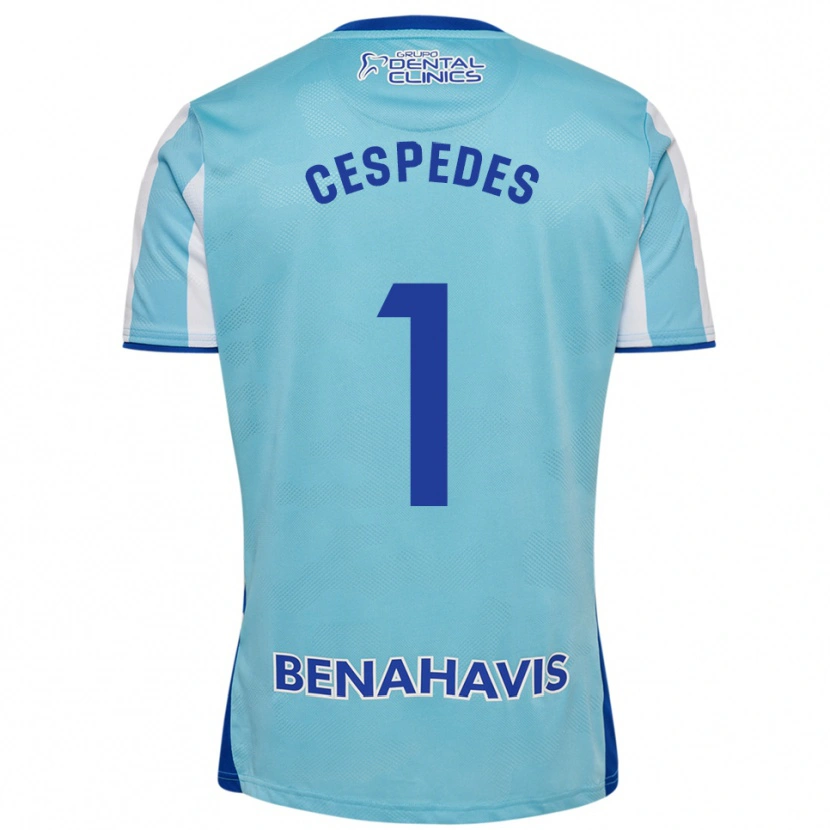Danxen Kinder Andrés Céspedes #1 Himmelblau Weiß Heimtrikot Trikot 2025/26 T-Shirt Schweiz