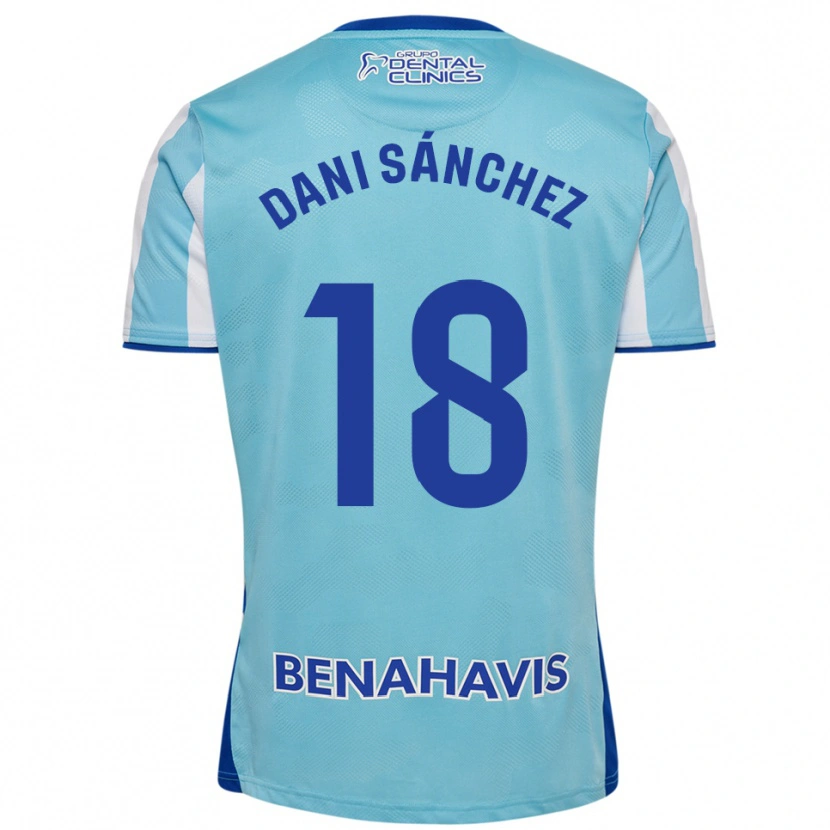 Danxen Kinder Dani Sánchez #18 Himmelblau Weiß Heimtrikot Trikot 2025/26 T-Shirt Schweiz