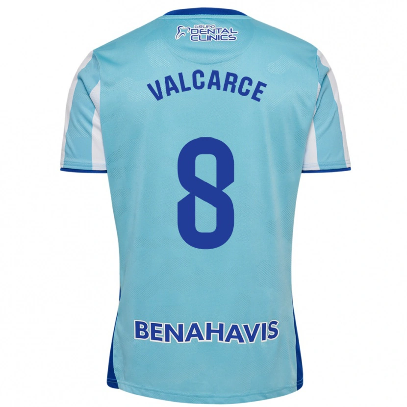 Danxen Kinder Alejandro Valcarce #8 Himmelblau Weiß Heimtrikot Trikot 2025/26 T-Shirt Schweiz