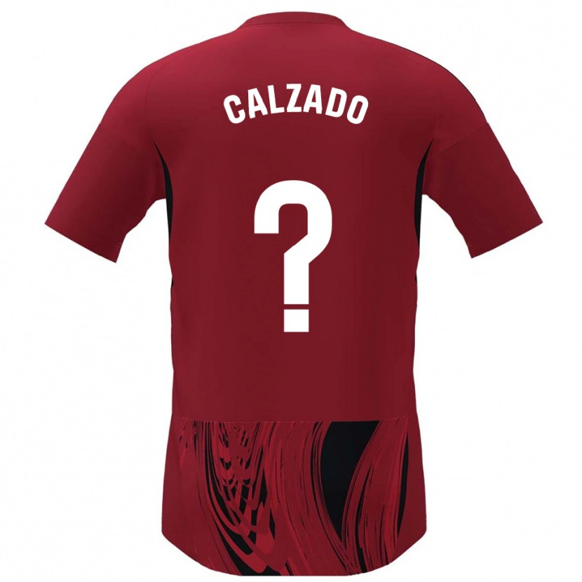 Danxen Kinder Joaquín Calzado #0 Rot Schwarz Heimtrikot Trikot 2025/26 T-Shirt Schweiz