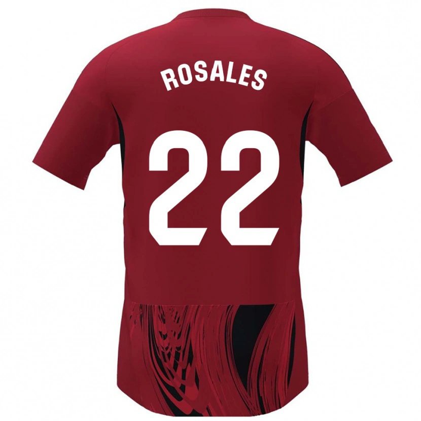 Danxen Kinder Diego Rosales #22 Rot Schwarz Heimtrikot Trikot 2025/26 T-Shirt Schweiz