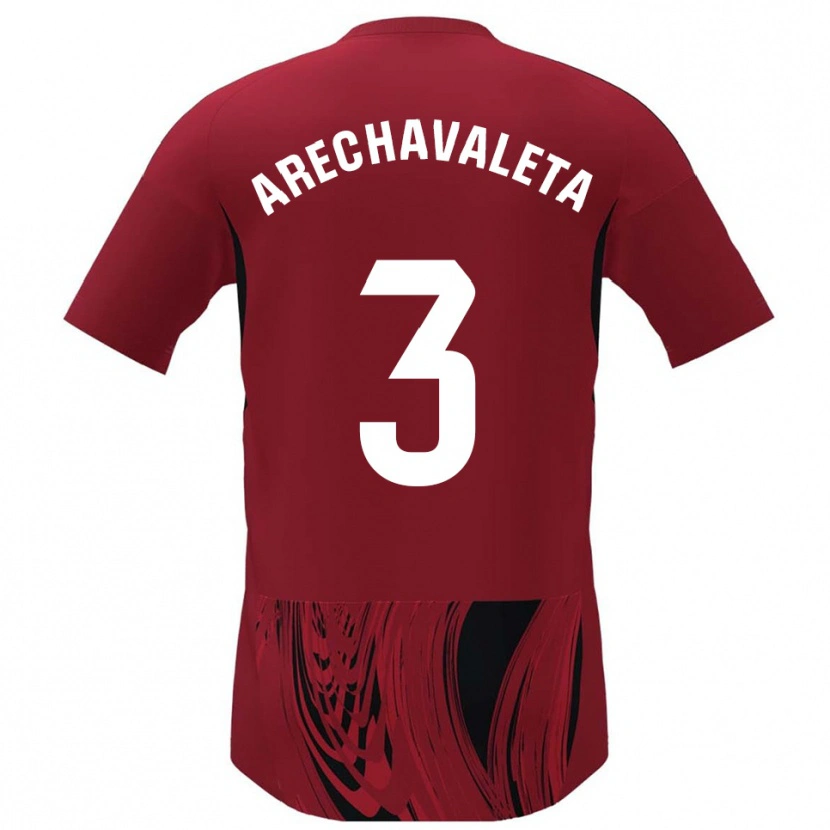 Danxen Kinder Jorge Arechavaleta #3 Rot Schwarz Heimtrikot Trikot 2025/26 T-Shirt Schweiz