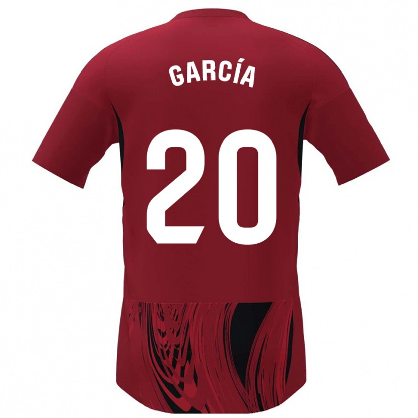 Danxen Kinder Alberto García #20 Rot Schwarz Heimtrikot Trikot 2025/26 T-Shirt Schweiz