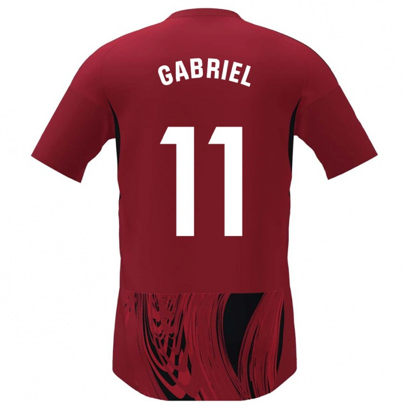 Danxen Kinder Sergio Gabriel #11 Rot Schwarz Heimtrikot Trikot 2025/26 T-Shirt Schweiz