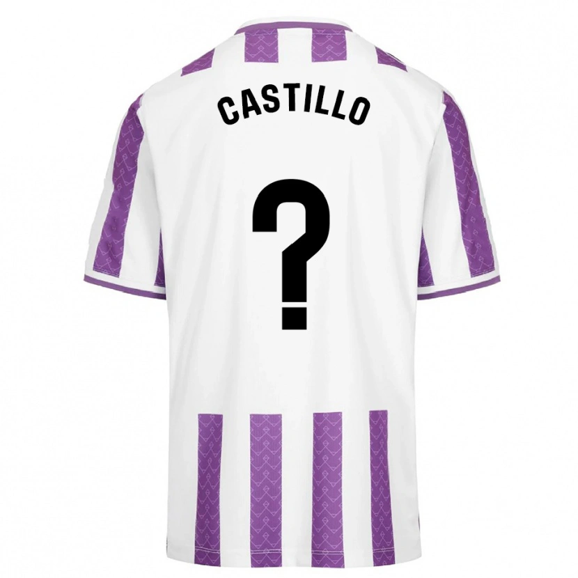 Danxen Kinder Gonzalo Castillo #0 Lila Weiß Heimtrikot Trikot 2025/26 T-Shirt Schweiz