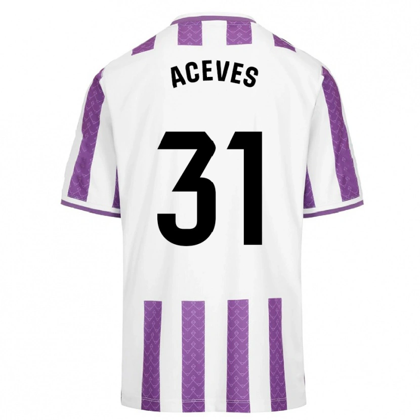 Danxen Kinder Álvaro Aceves #31 Lila Weiß Heimtrikot Trikot 2025/26 T-Shirt Schweiz