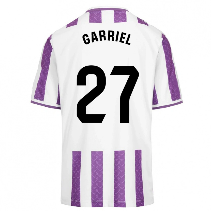 Danxen Kinder Iván Garriel #27 Lila Weiß Heimtrikot Trikot 2025/26 T-Shirt Schweiz