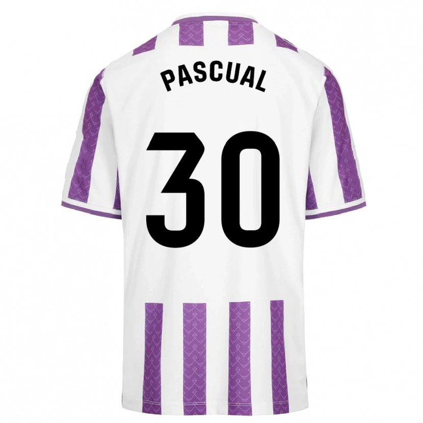 Danxen Kinder Adrián Pascual #30 Lila Weiß Heimtrikot Trikot 2025/26 T-Shirt Schweiz