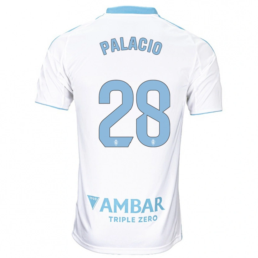 Danxen Kinder Álvaro Palacio #28 Weiß Himmelblau Heimtrikot Trikot 2025/26 T-Shirt Schweiz