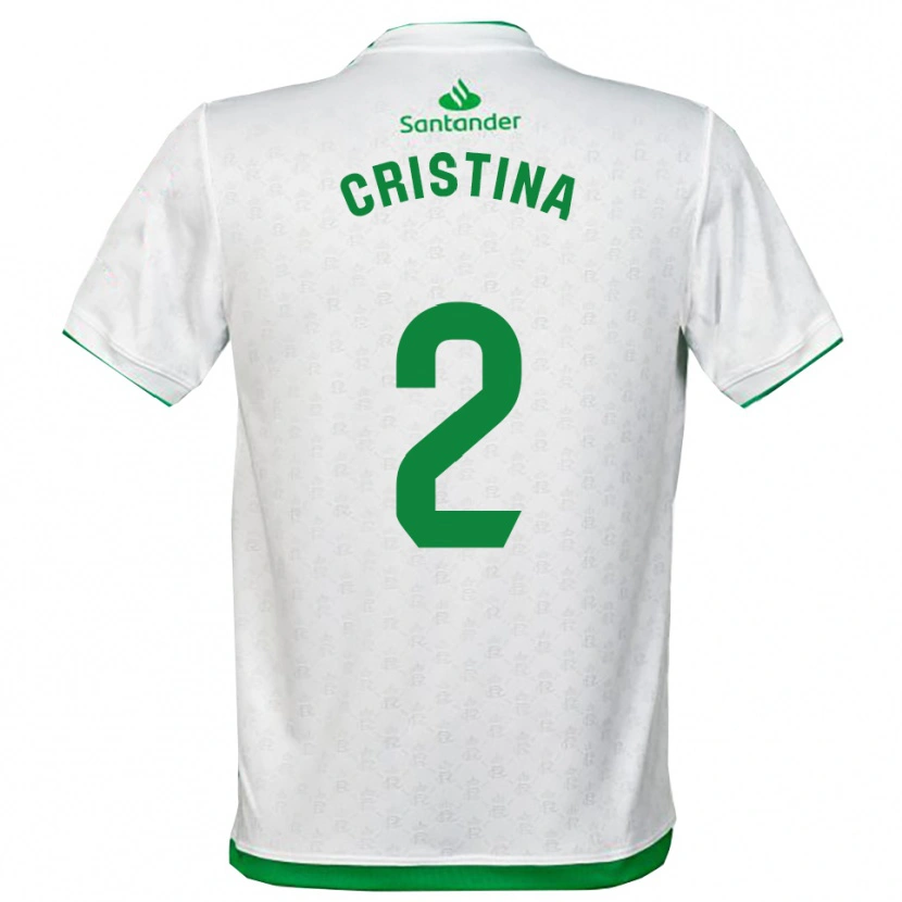 Danxen Kinder Cristina Muñoz García #2 Grün Weiß Heimtrikot Trikot 2025/26 T-Shirt Schweiz