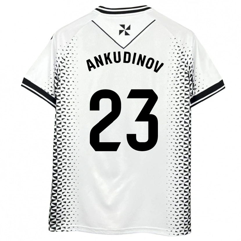 Danxen Kinder Danil Ankudinov #23 Weiß Schwarz Heimtrikot Trikot 2025/26 T-Shirt Schweiz