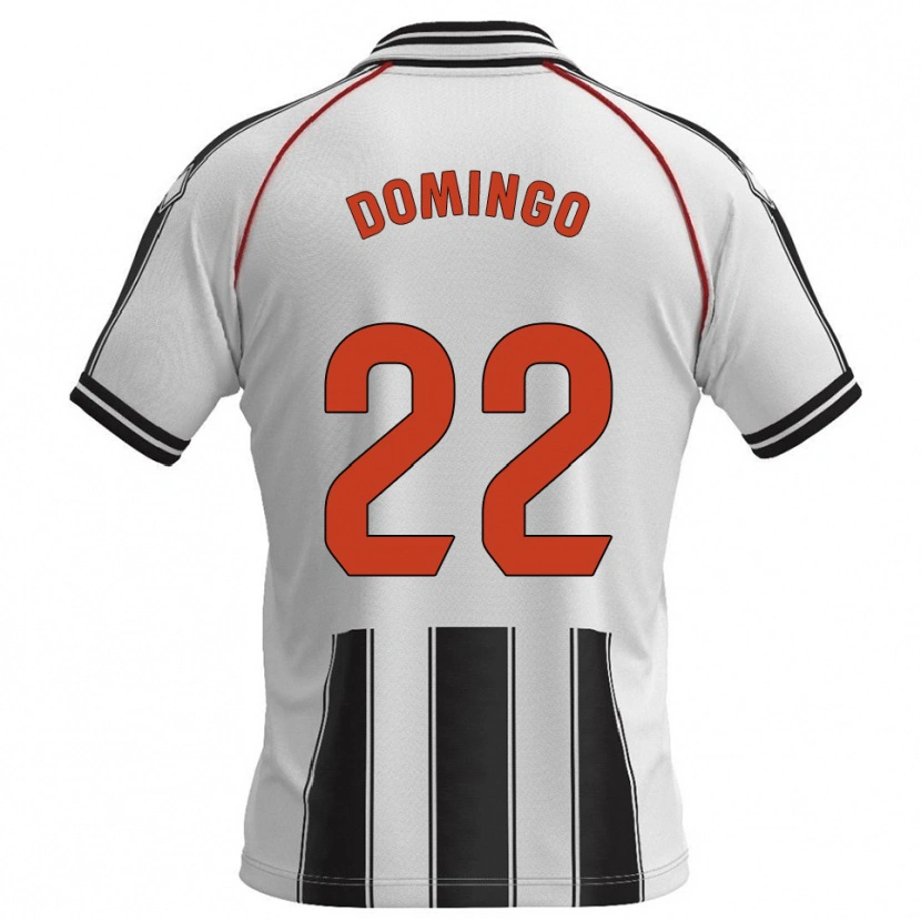 Danxen Kinder Jorge Domingo #22 Weiß Schwarz Heimtrikot Trikot 2025/26 T-Shirt Schweiz