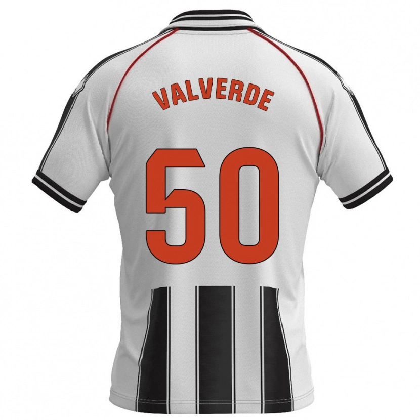 Danxen Kinder Jorge Valverde #50 Weiß Schwarz Heimtrikot Trikot 2025/26 T-Shirt Schweiz