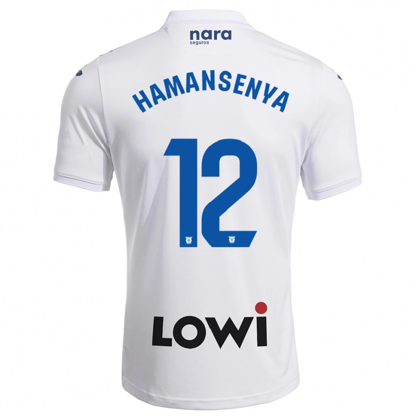 Danxen Kinder David Hamansenya #12 Weiß Marine Heimtrikot Trikot 2025/26 T-Shirt Schweiz