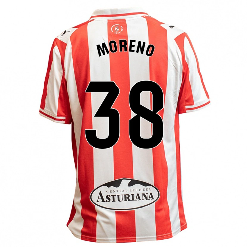 Danxen Kinder Gerard Moreno #38 Weiß Rot Heimtrikot Trikot 2025/26 T-Shirt Schweiz