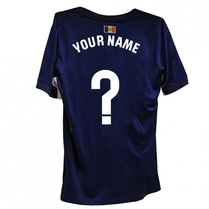 Danxen Kinder Ihren Namen #0 Marineblau Weiß Heimtrikot Trikot 2025/26 T-Shirt Schweiz