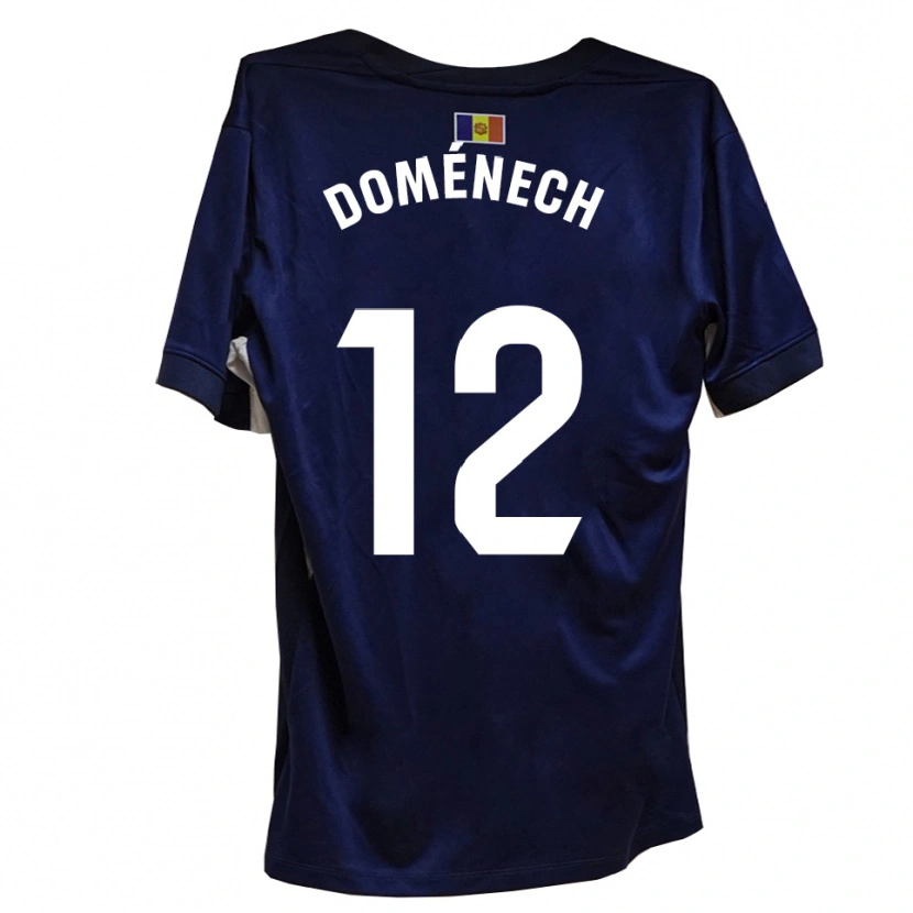 Danxen Kinder Marc Doménech #12 Marineblau Weiß Heimtrikot Trikot 2025/26 T-Shirt Schweiz