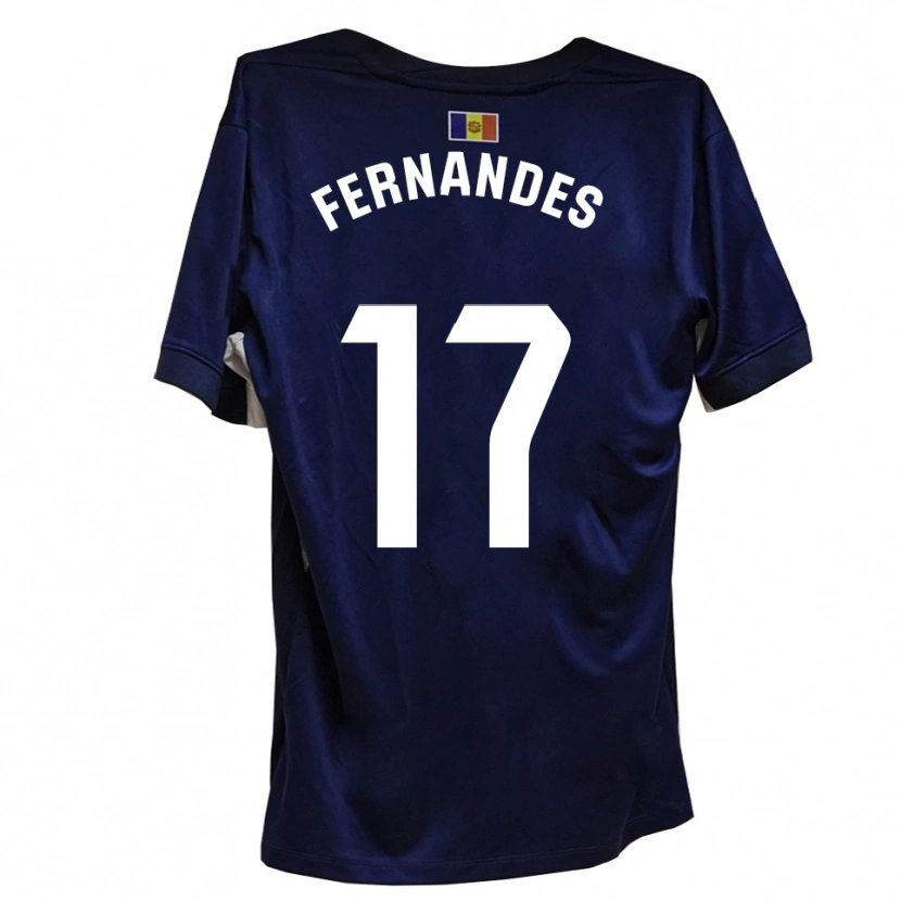 Danxen Kinder Saúl Fernandes #17 Marineblau Weiß Heimtrikot Trikot 2025/26 T-Shirt Schweiz