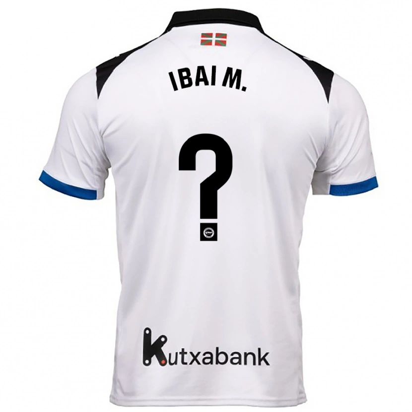 Danxen Kinder Ibai Martínez #0 Weiß Blau Auswärtstrikot Trikot 2025/26 T-Shirt Schweiz